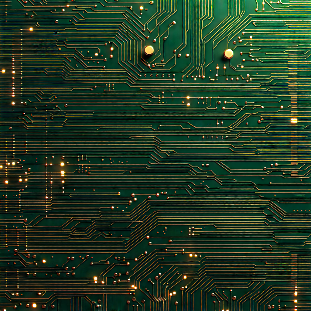 Circuit board with (digital:1.12) particles