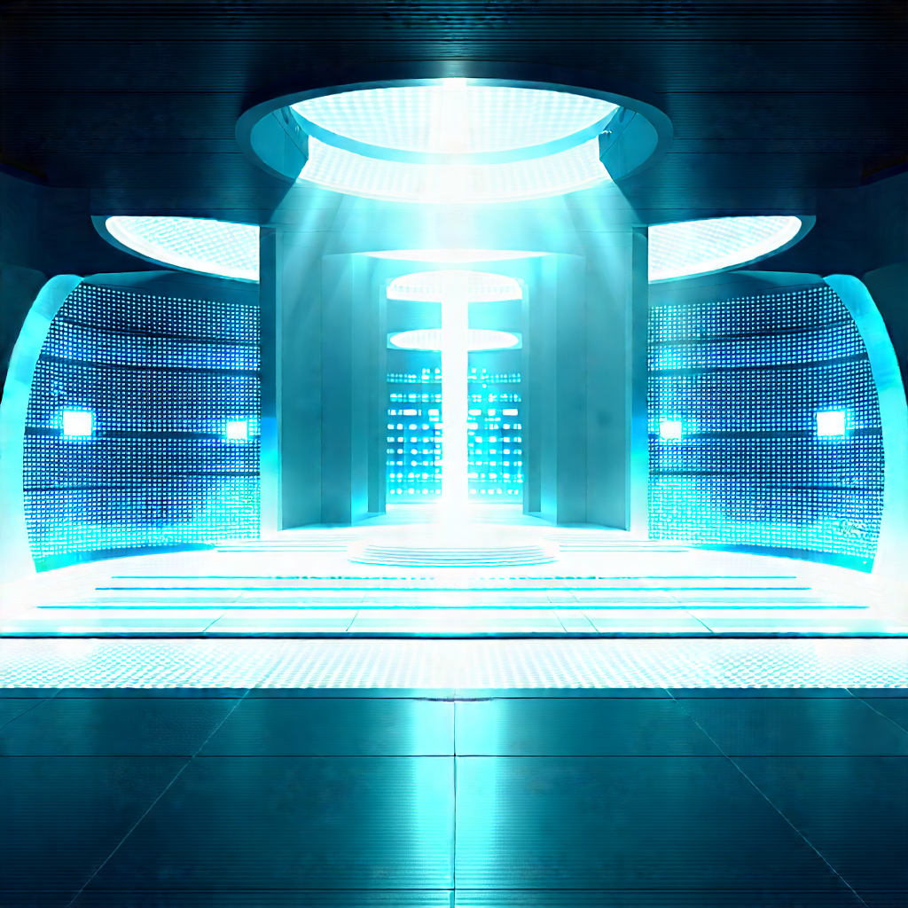 Futuristic Innovation Hub With Futuristic Room