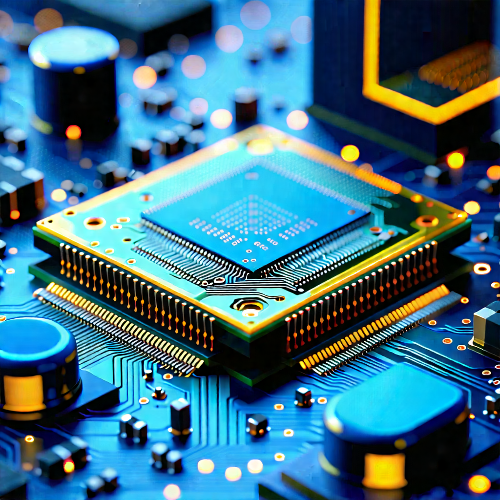 Close-up of electronic circuit