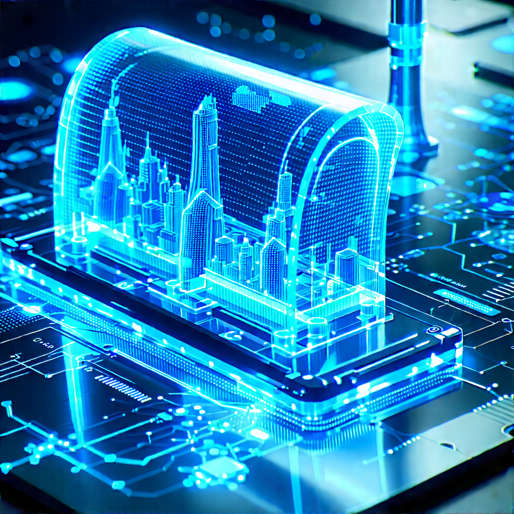 Innovative Medical Technology Design With Futuristic Cityscape