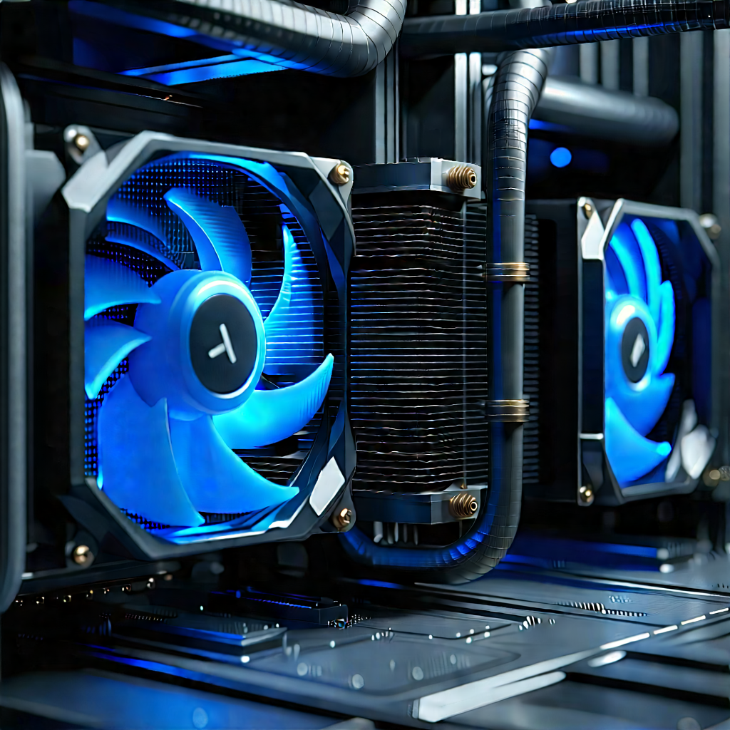 Close-up of cooling system
