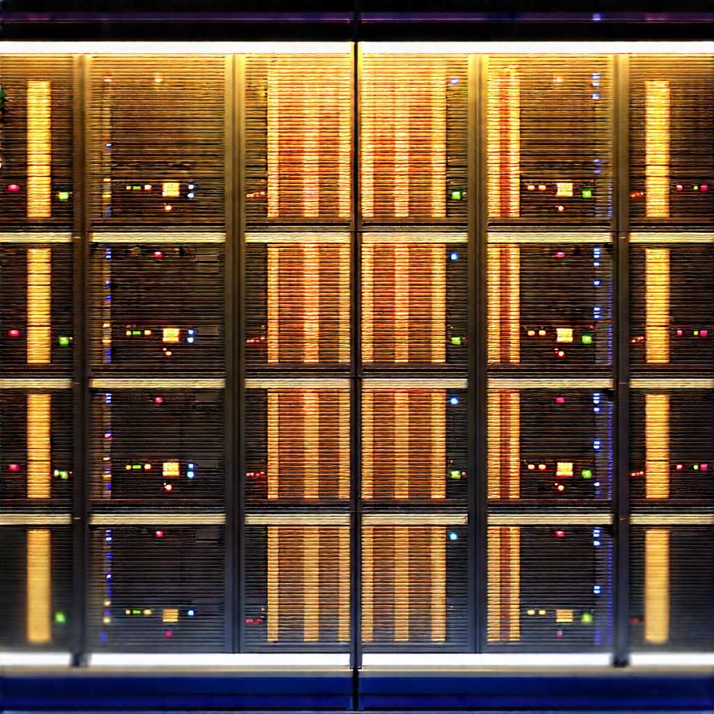 Server rack with digital particles