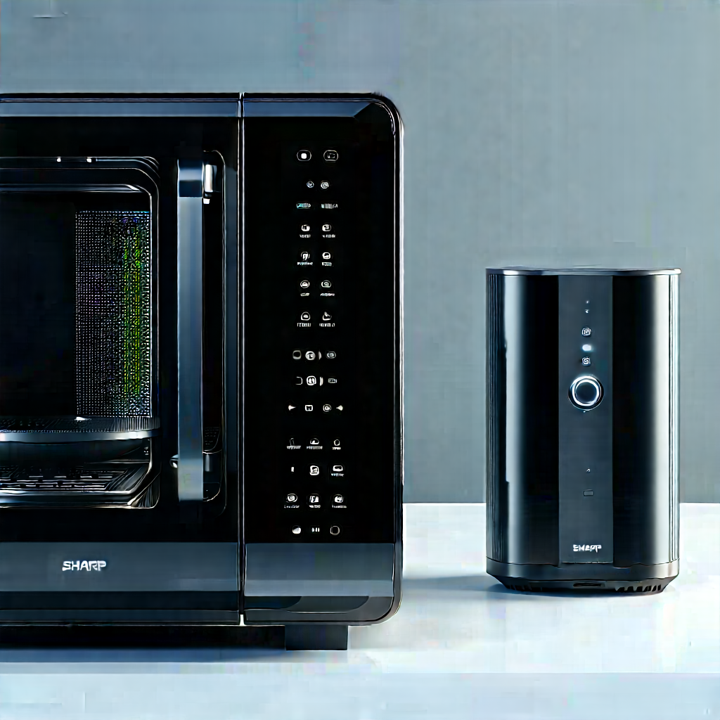 Innovative Smart Appliance (design:1.12) With Microwave Oven