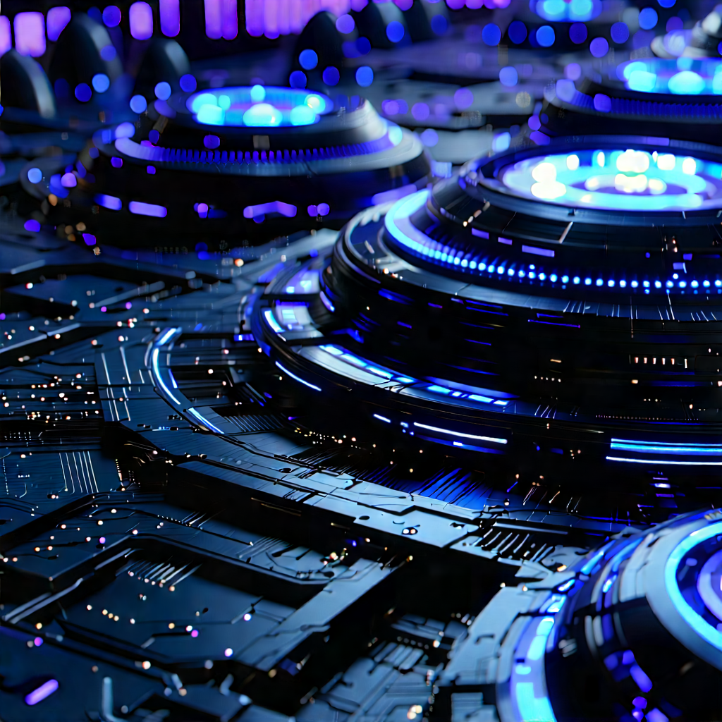 Close-up of sensor array