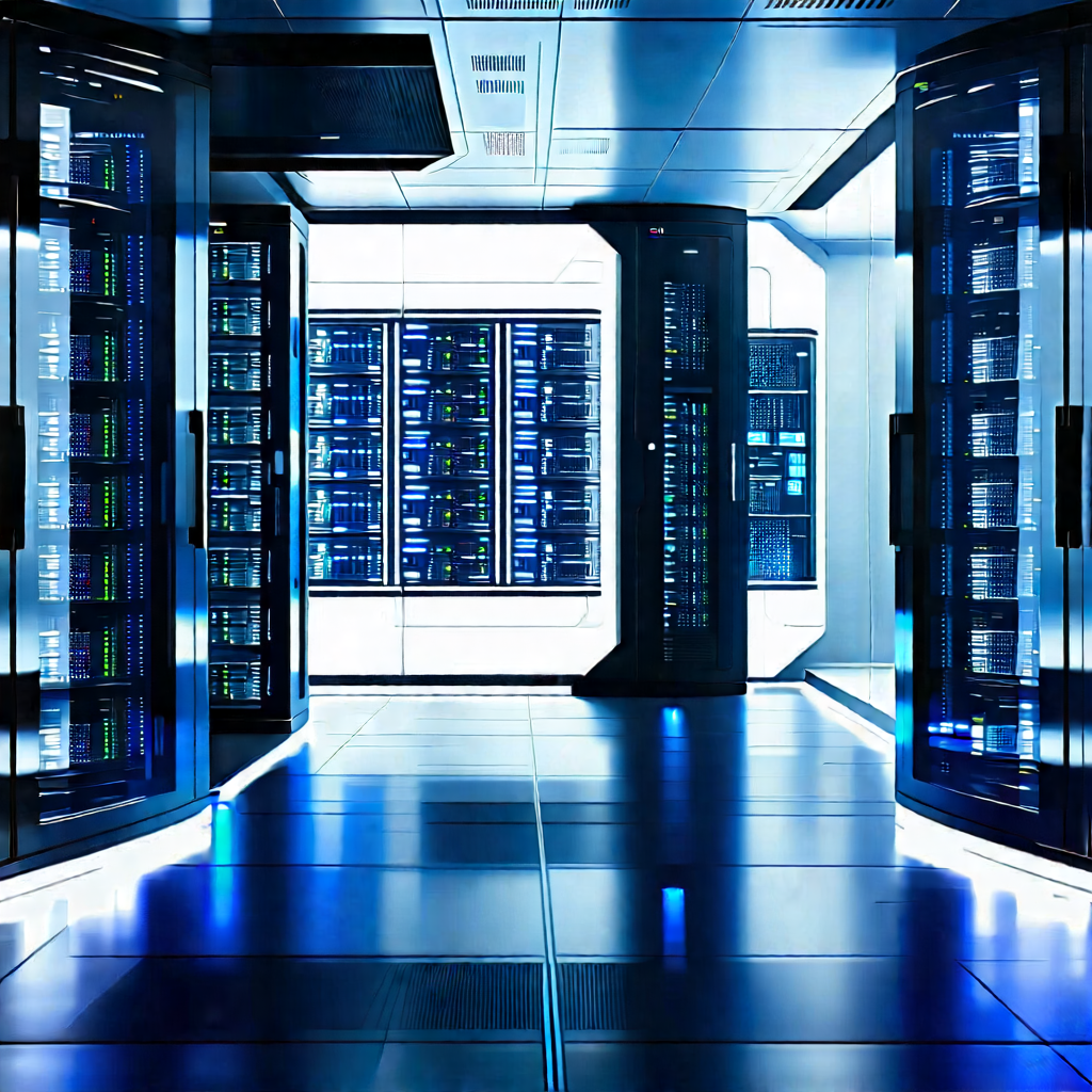 Futuristic server room