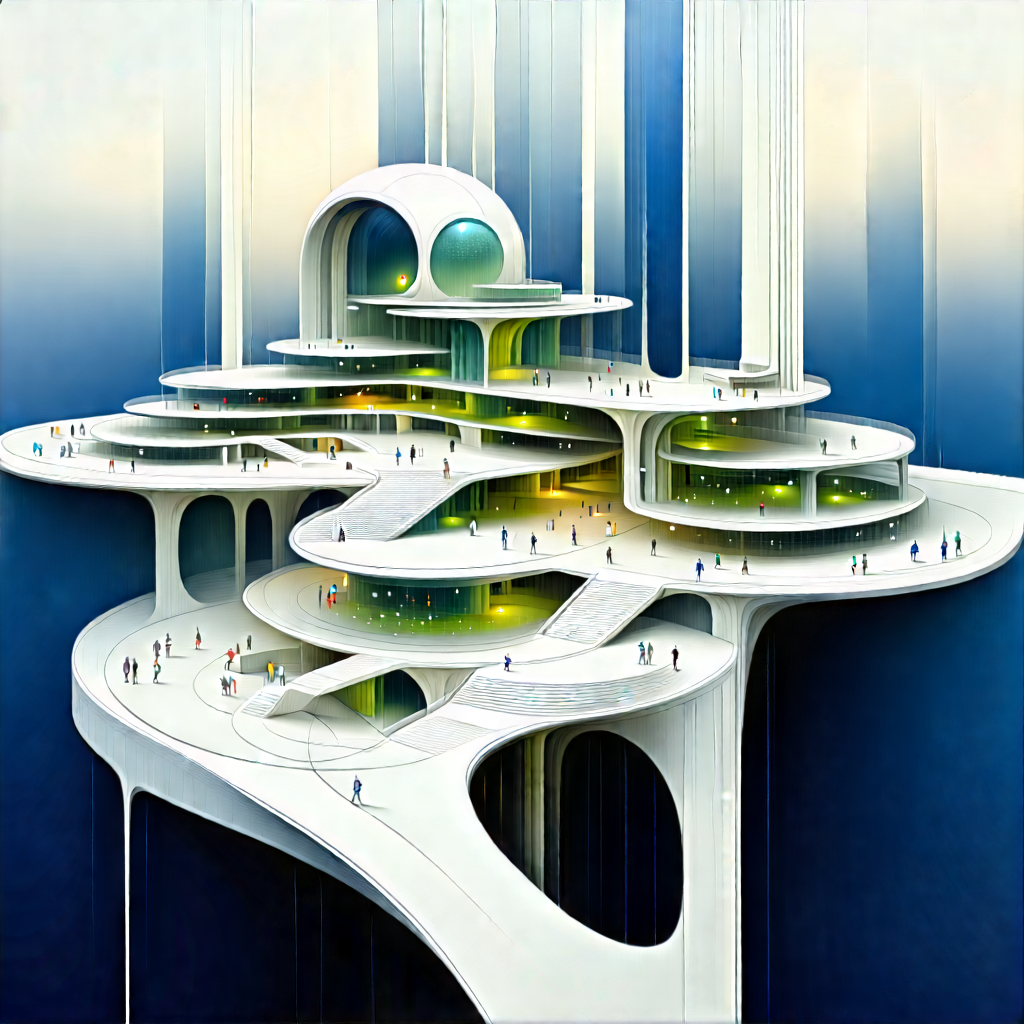 (futuristic:1.36) innovation hub