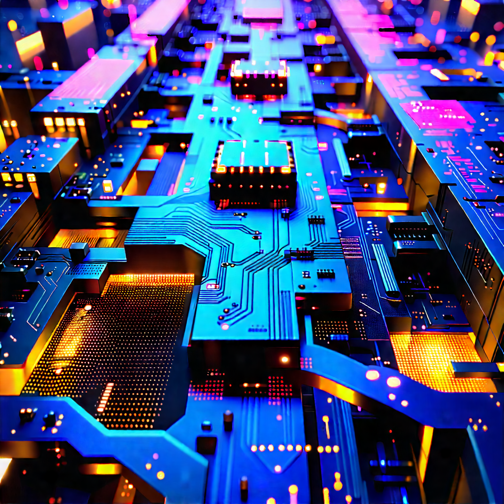 Close-up of sensor array