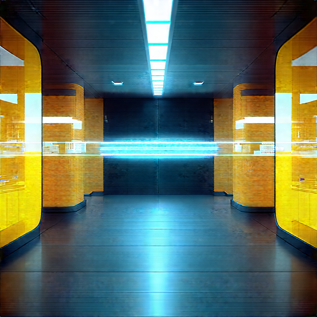 (futuristic:1.24) Research Laboratory With Image, There