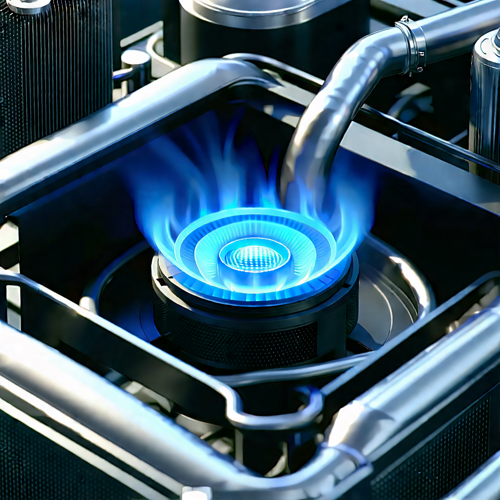 Close-up of cooling system