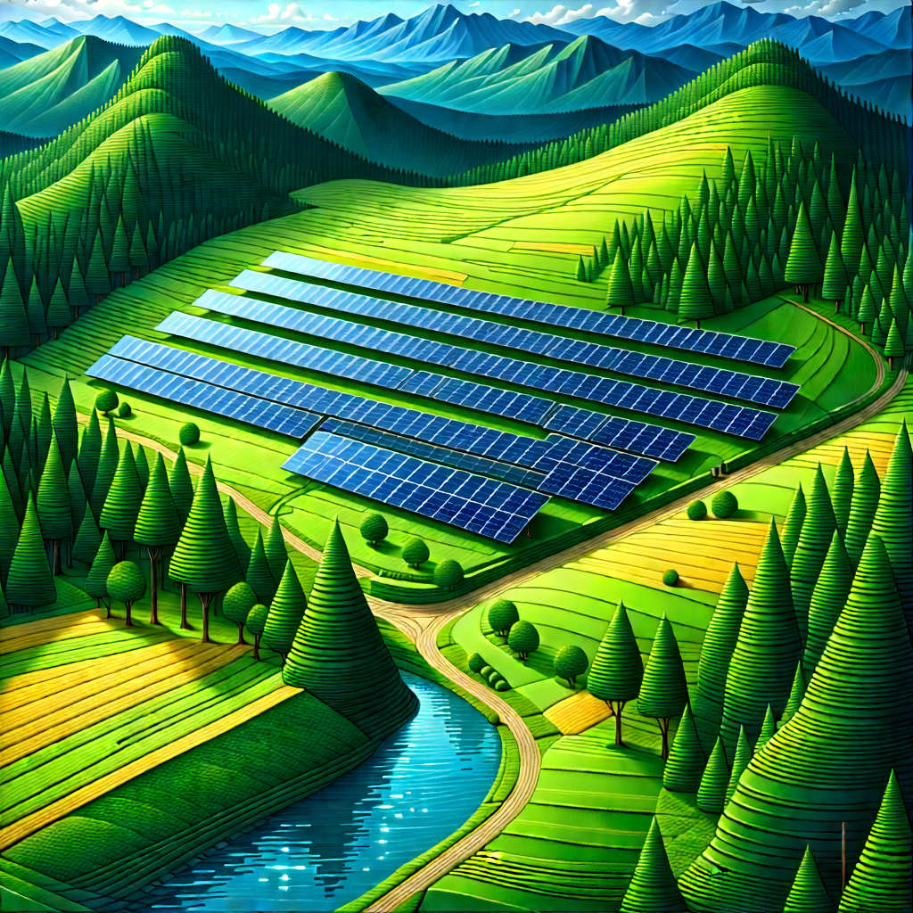 Innovative Renewable Energy (design:1.3) With Painting Large