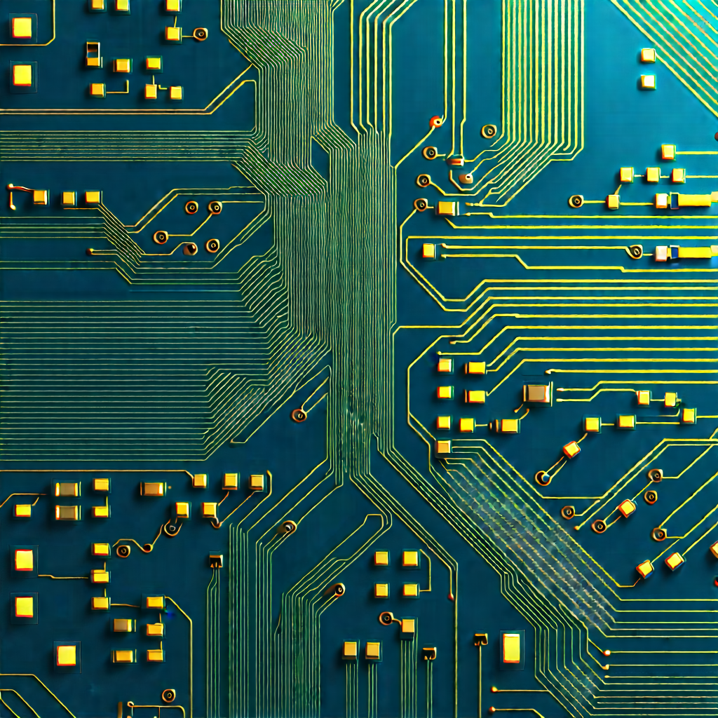 Close-up of electronic circuit