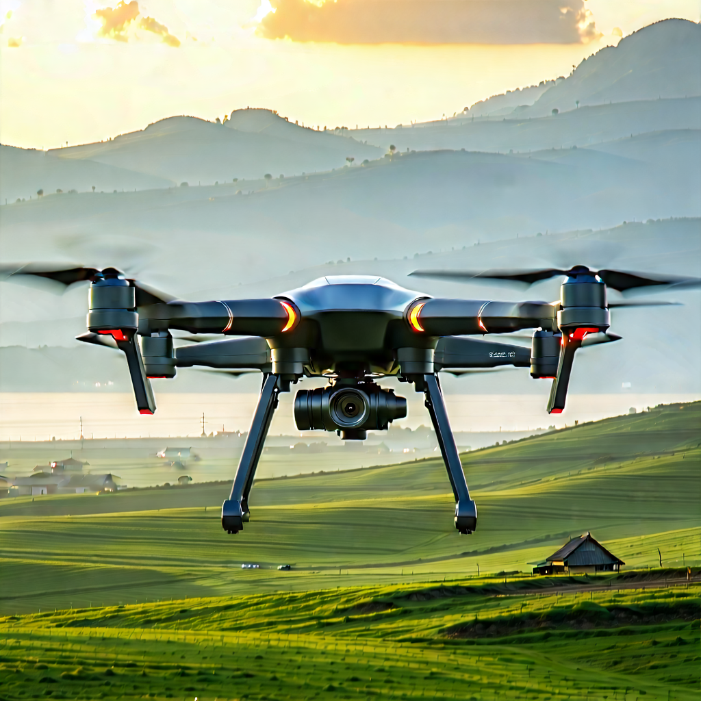 Drone With Digital Artwork With Image, Large
