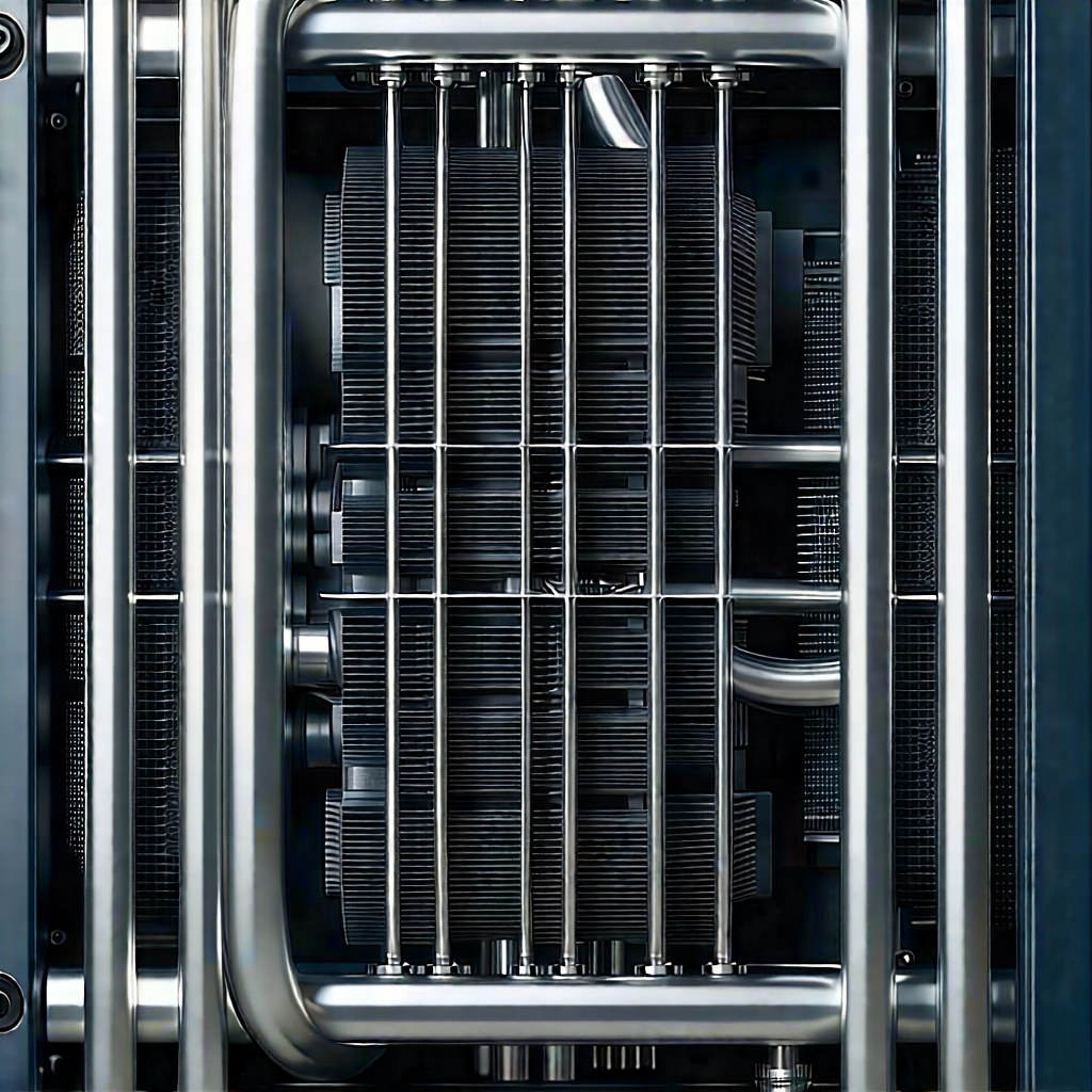 Close-up of cooling system