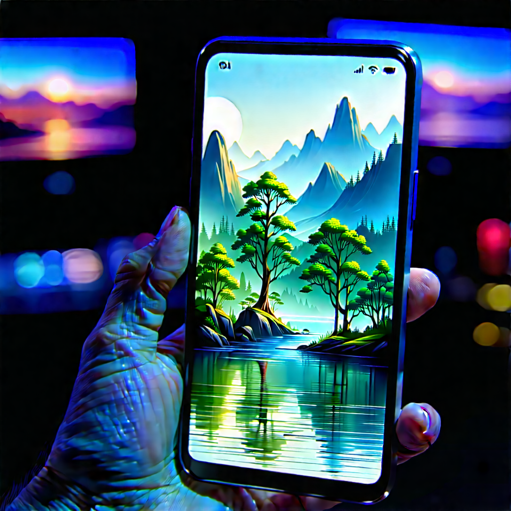 Smartphone with streaming content