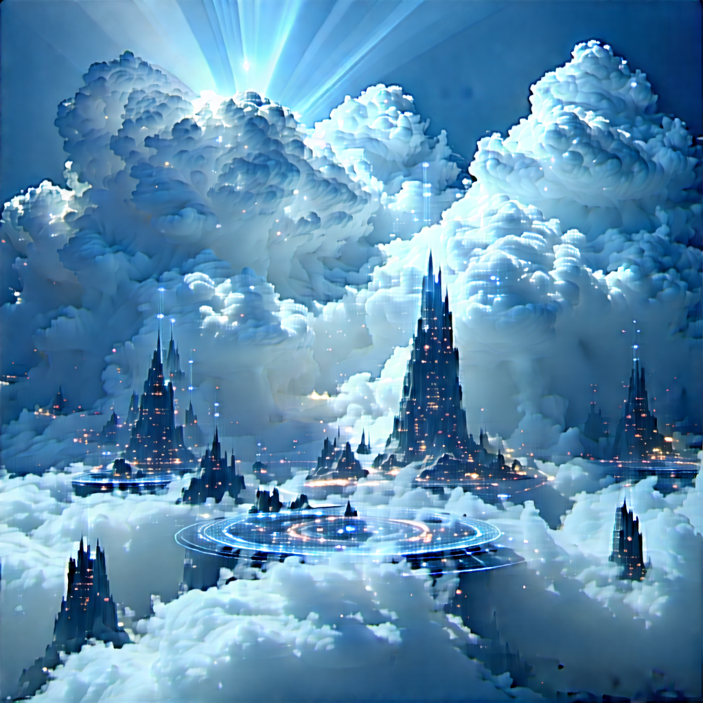 Cloud Computing Visualization With Image, There