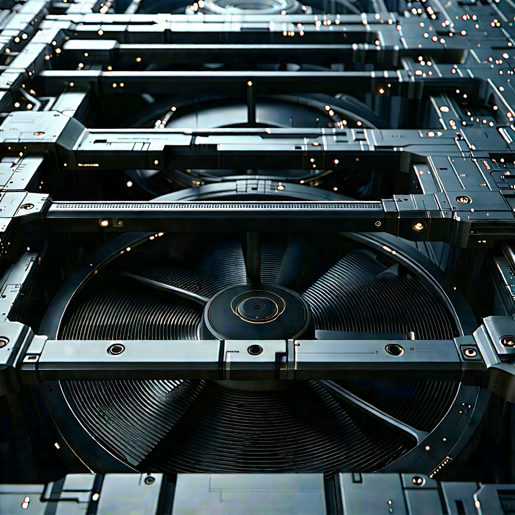 Close-up of cooling system