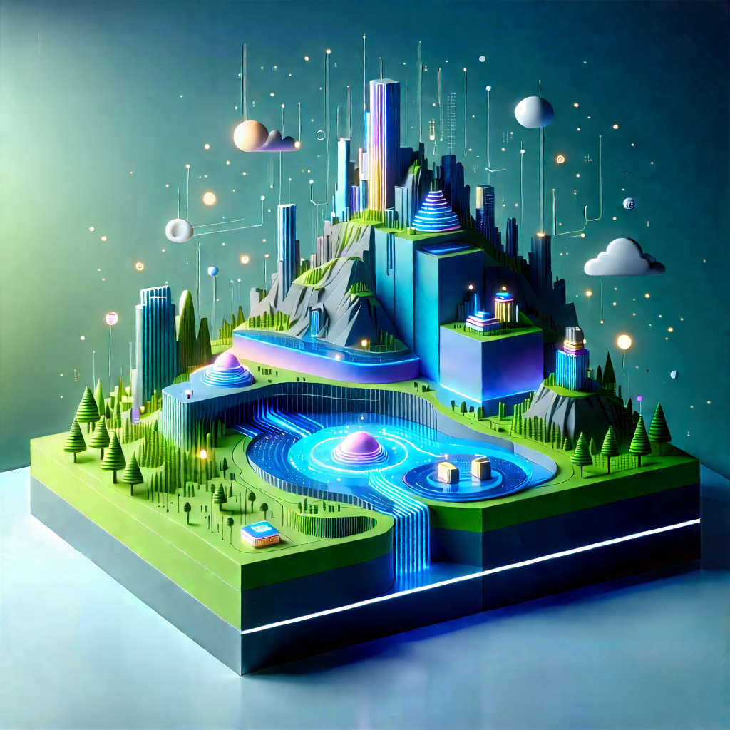 Big Data Visualization With Futuristic City