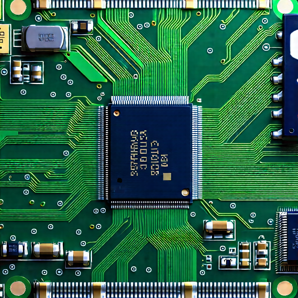 Close-up of electronic circuit