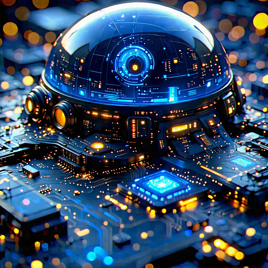 Close-up of sensor array