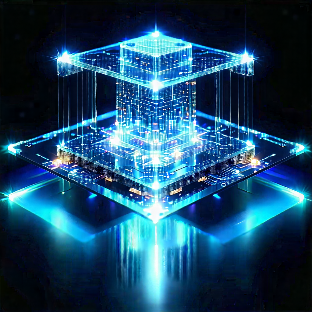 Quantum computer with holographic projection