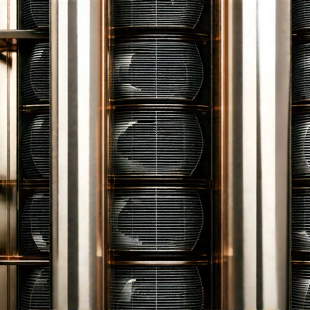 Close-up of cooling system