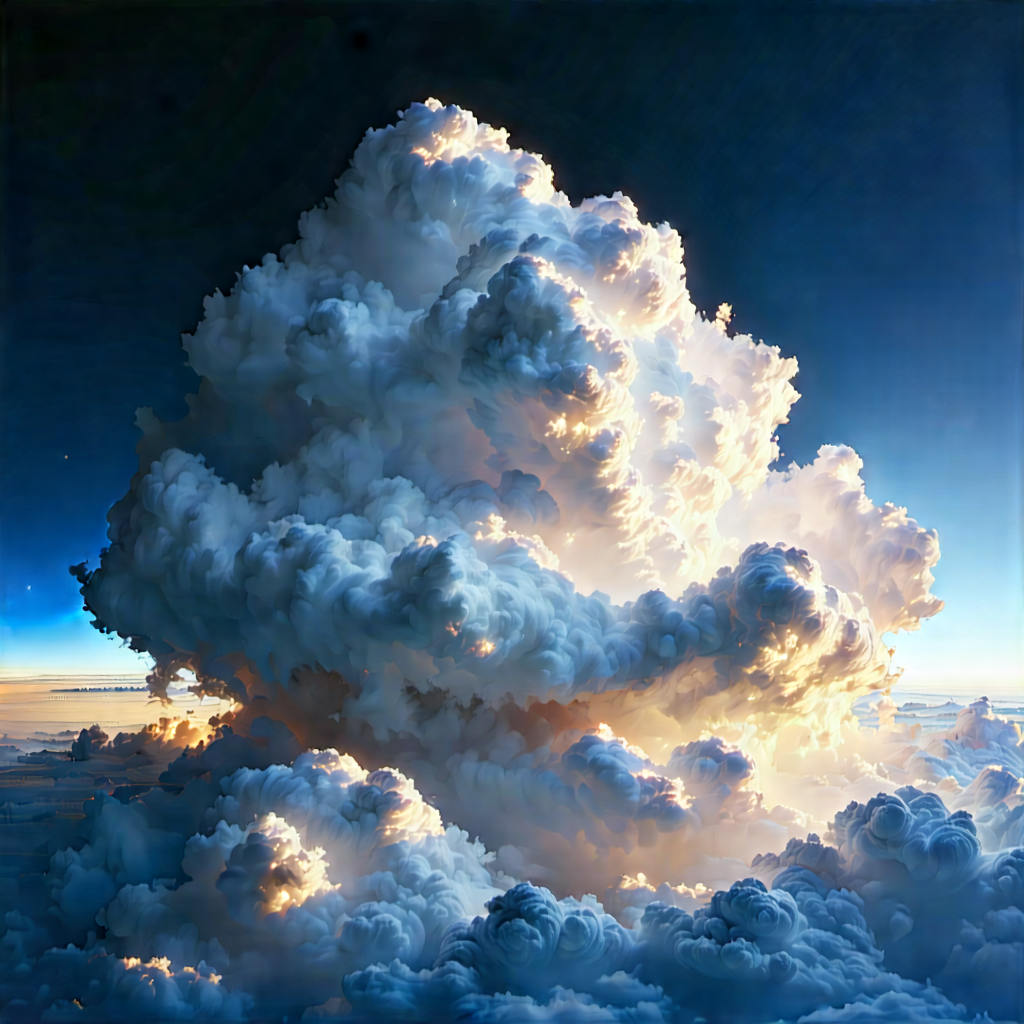 Cloud Computing Visualization With Large, Cloudy