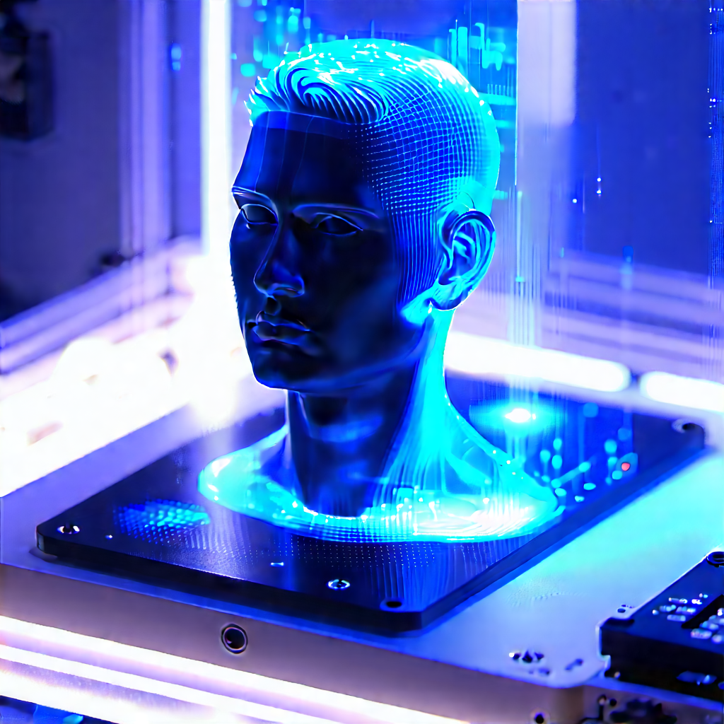 3d printer with holographic projection