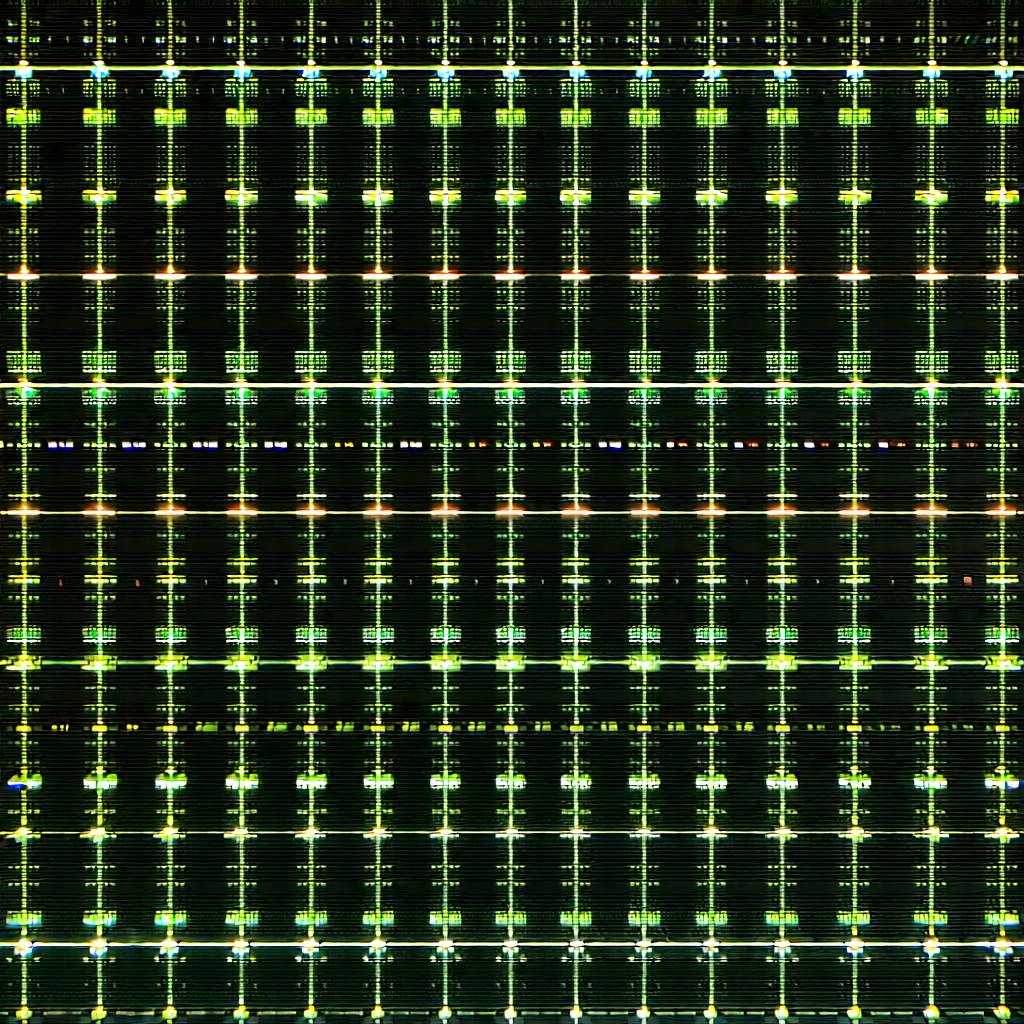 Close-up of sensor array