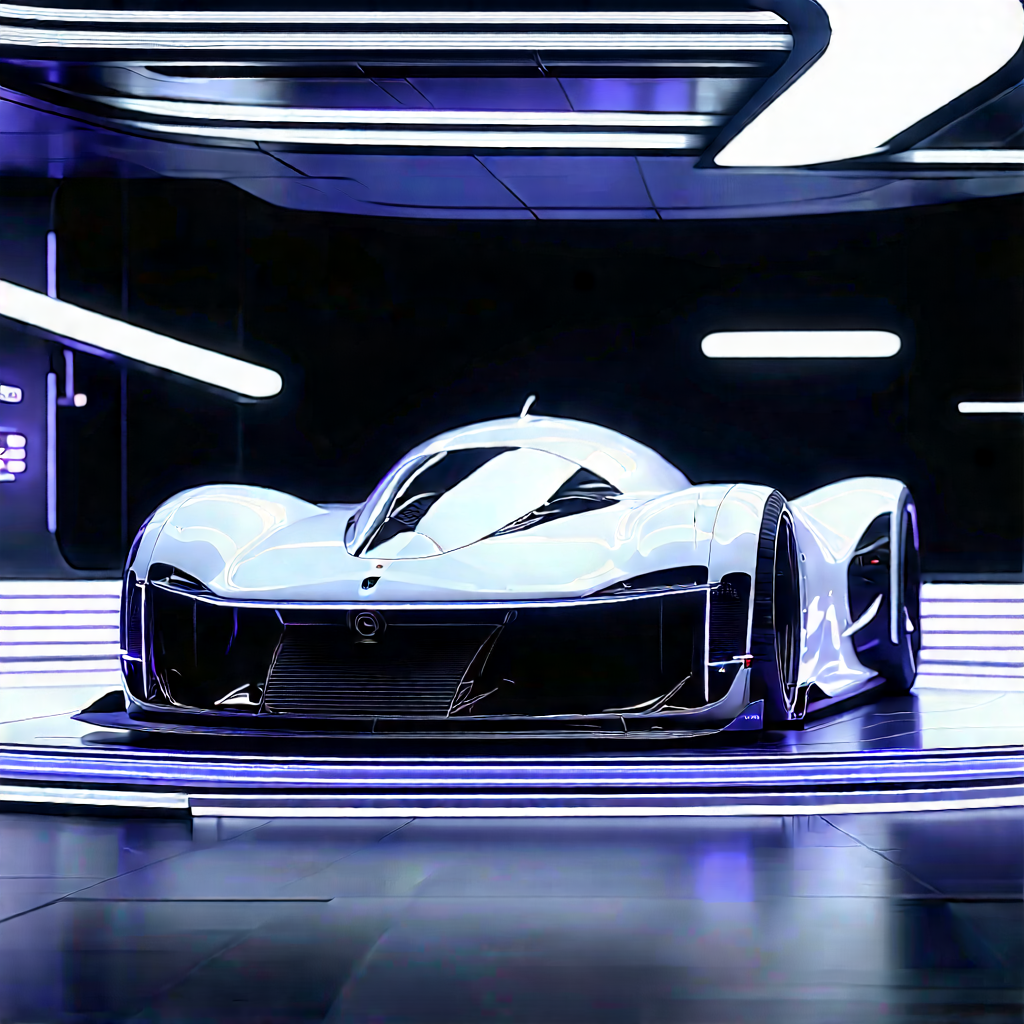 Automotive Technology In Tech Office With Sleek Silver