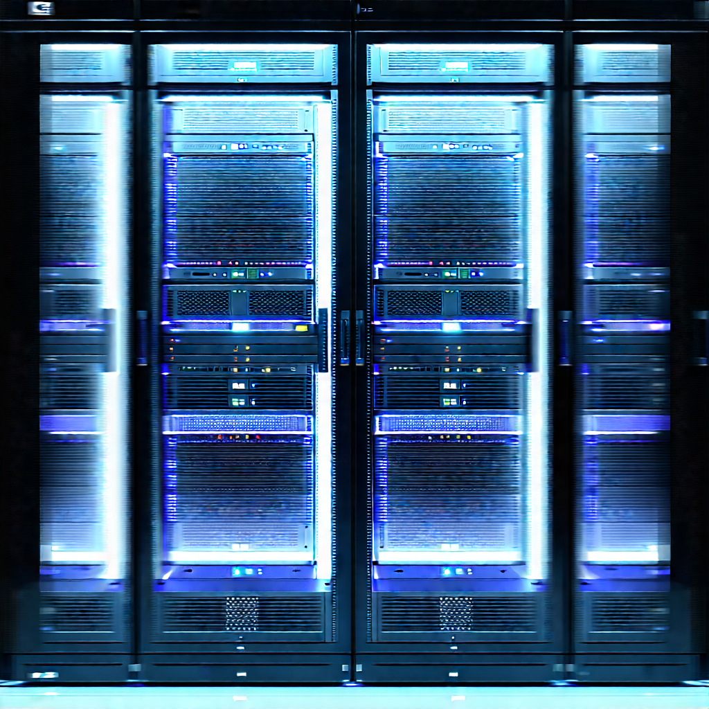 Server rack with laser scanning