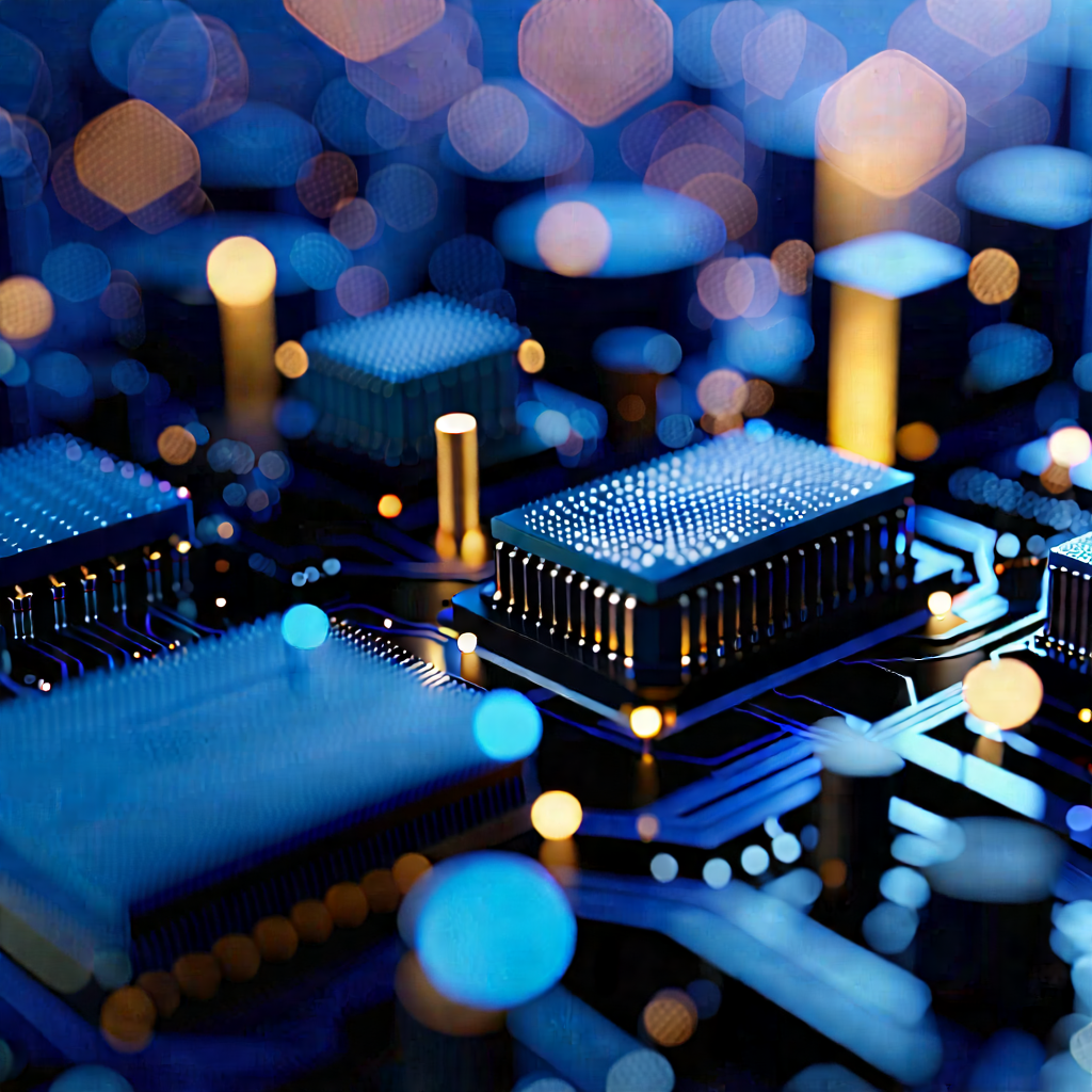 Close-up of sensor array