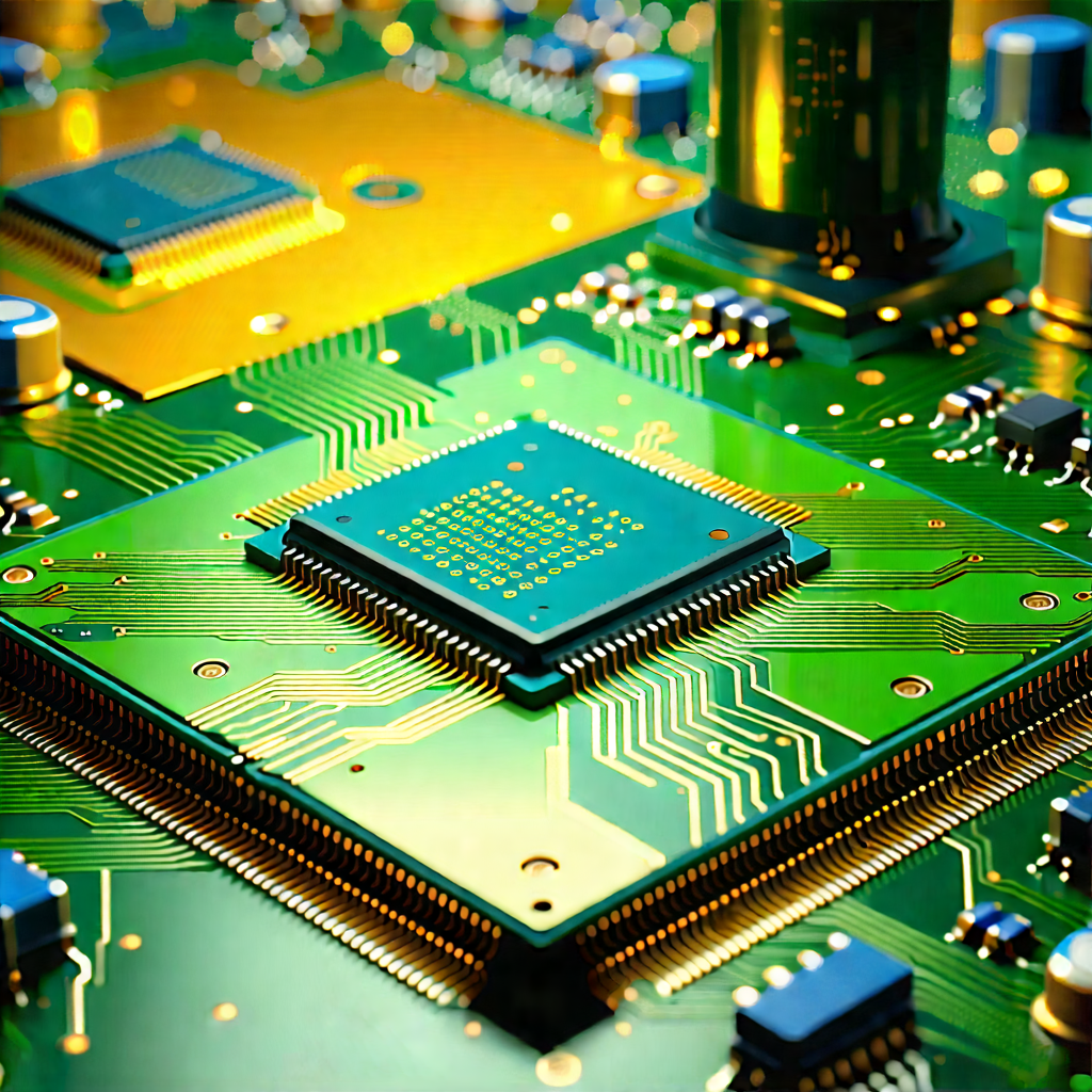 Close-up of microprocessor