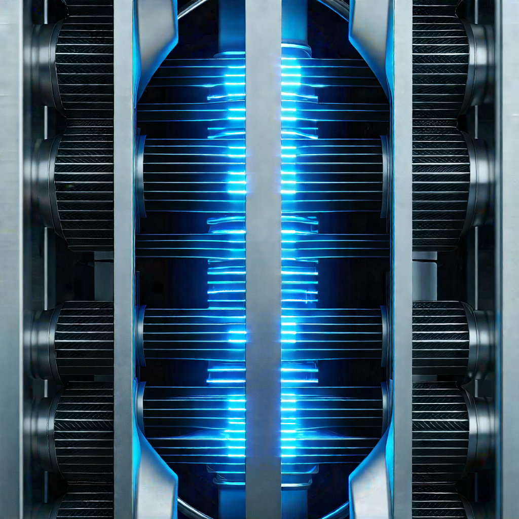 Close-up of cooling system
