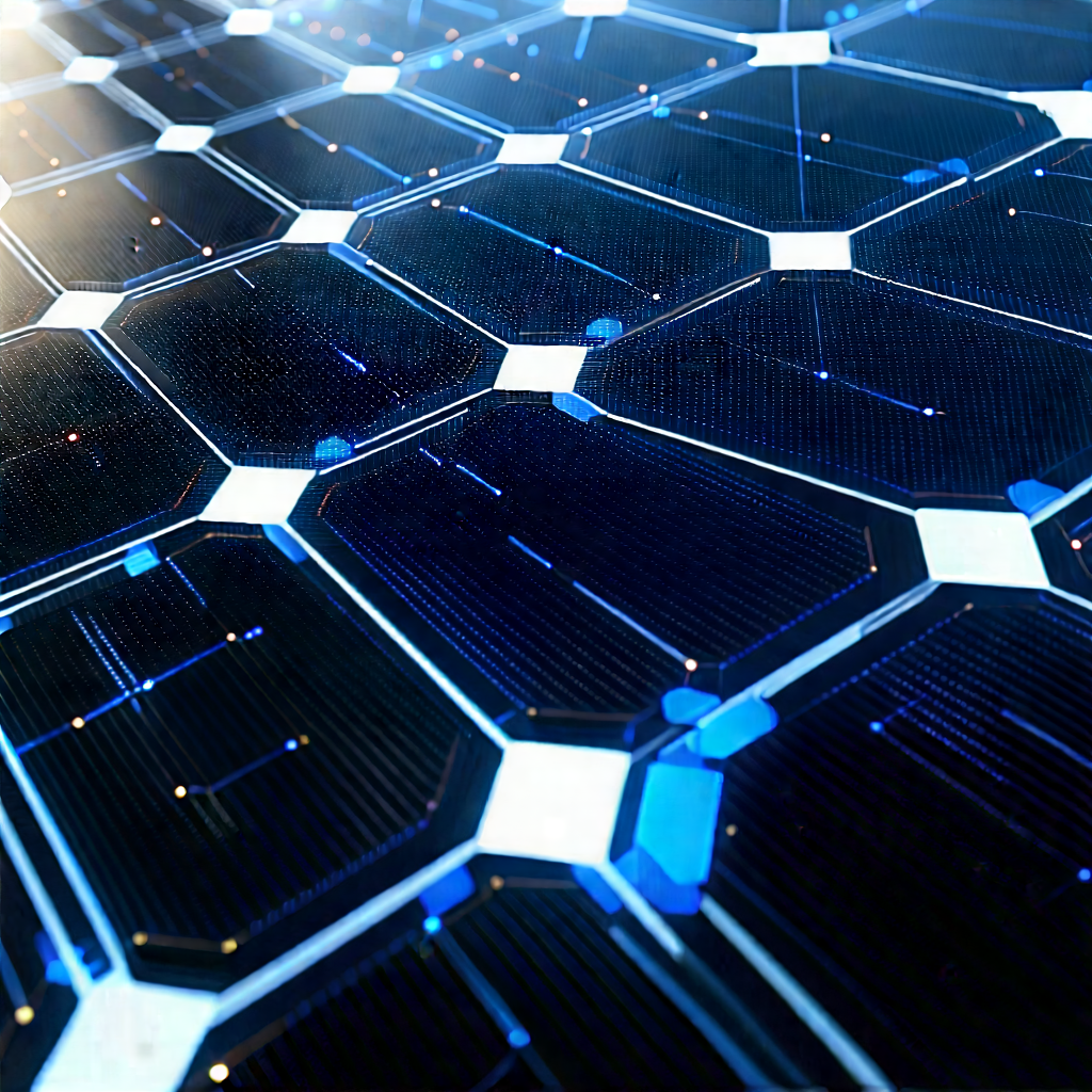 Solar panel with data streams