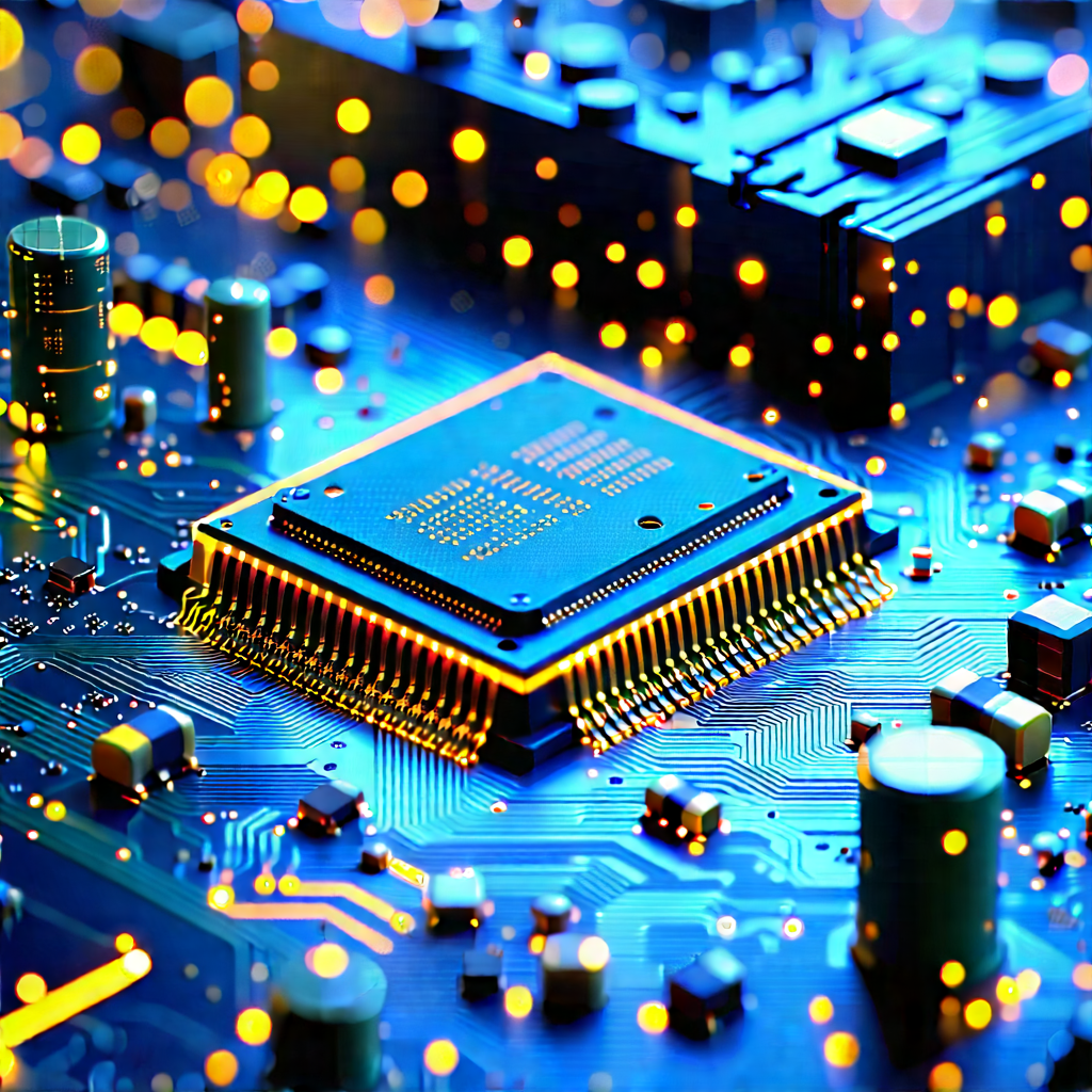 Close-up of electronic circuit
