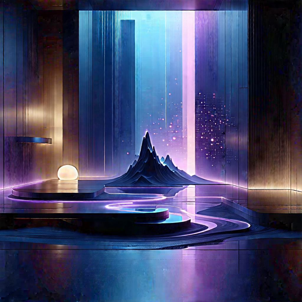 (futuristic:1.19) Smart Home With Image, There