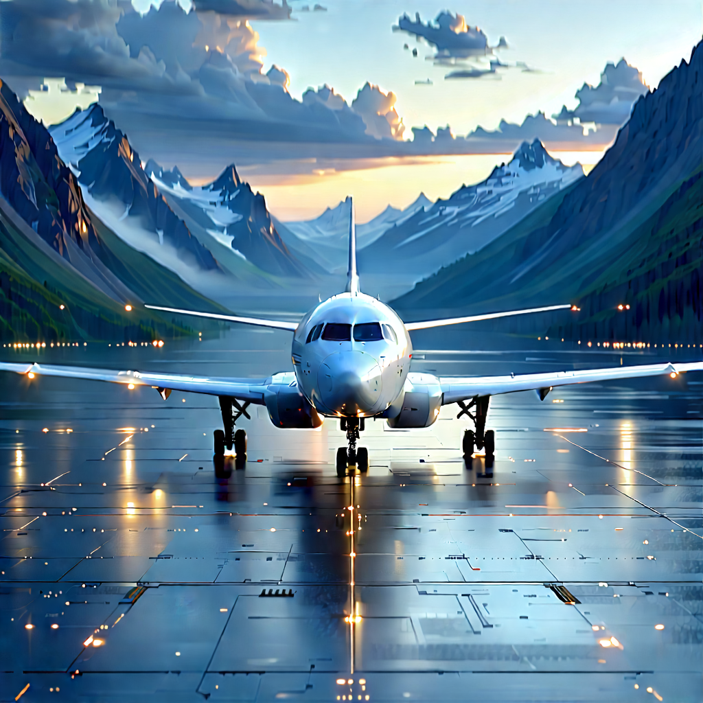 Aerospace Technology In Tech Office With Large White