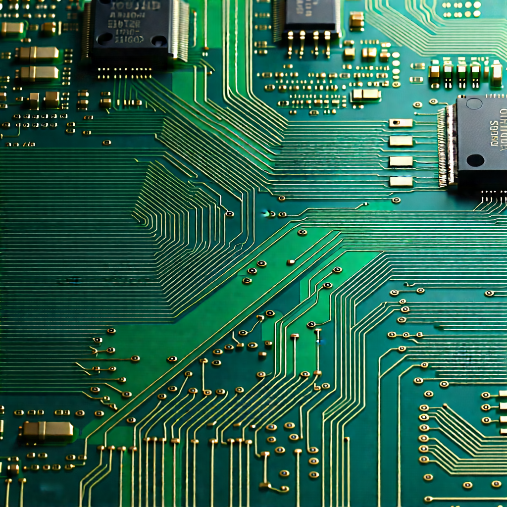 Circuit board with data streams