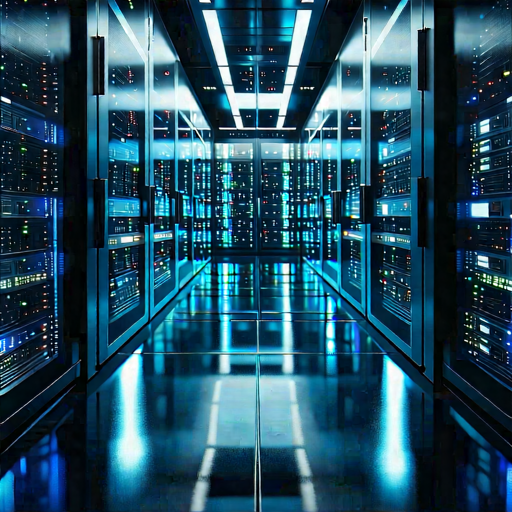 Futuristic server room