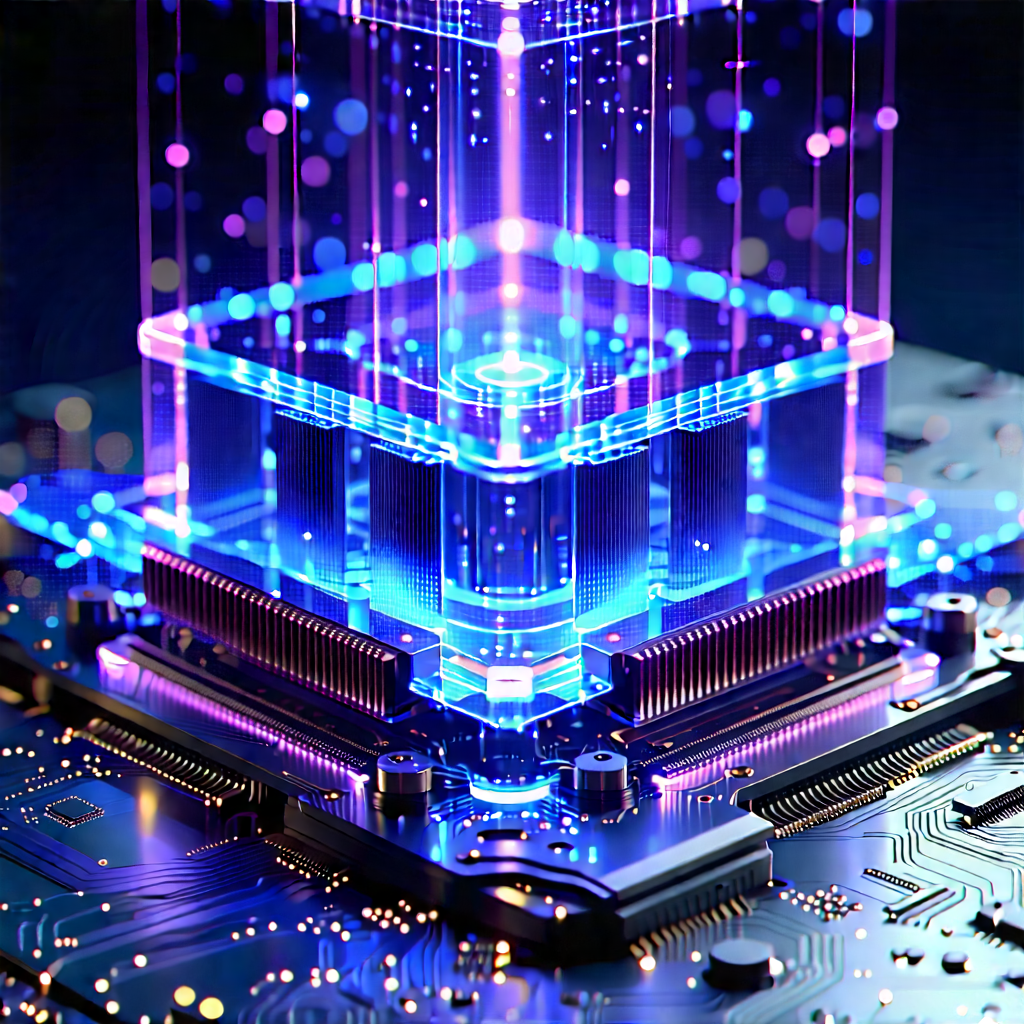 Quantum computer with holographic projection