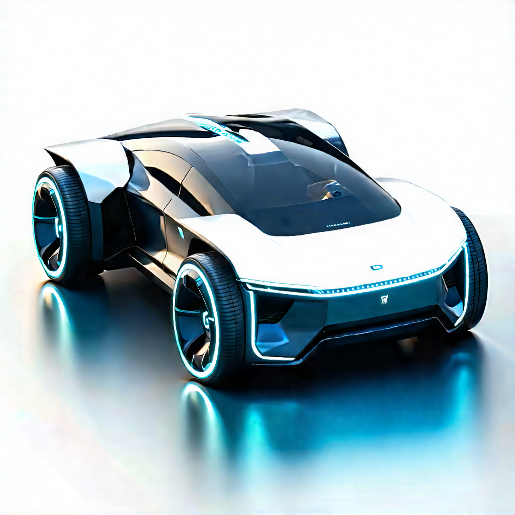 Innovative Electric Vehicle (design:1.32) With Futuristic Sleek