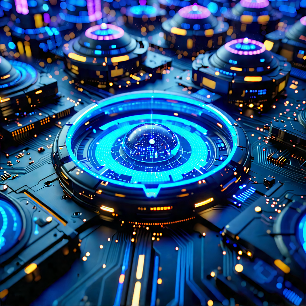 Close-up of sensor array