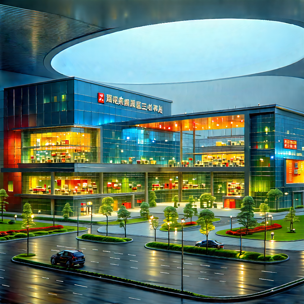 Educational Technology In Manufacturing Facility With Large Building