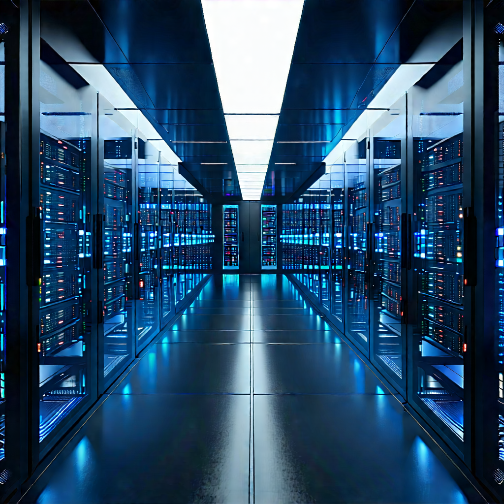 Futuristic server room