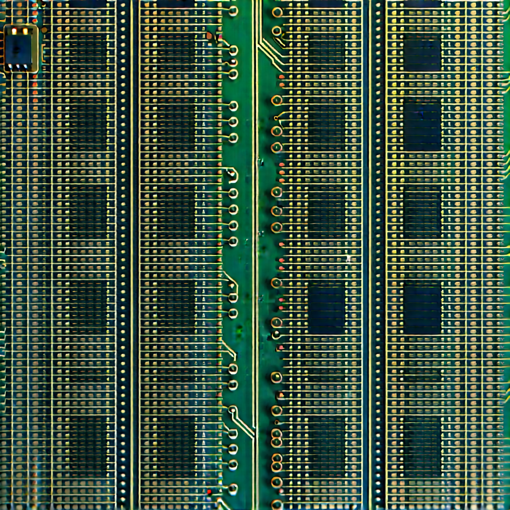 Close-up of sensor array
