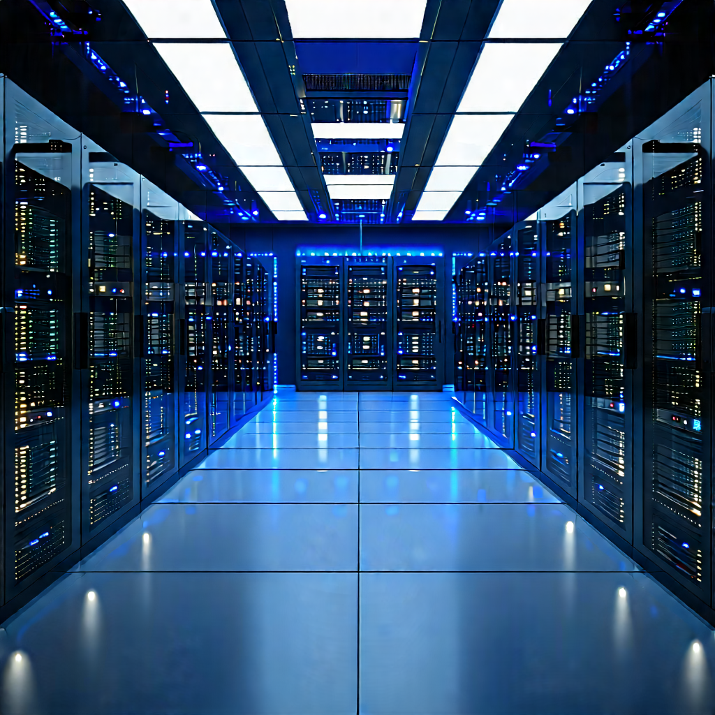 (futuristic:1.14) Server Room With Image