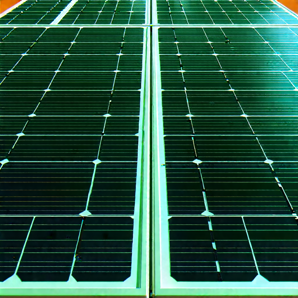 Solar Panel With (digital:1.49) Particles With Large Solar