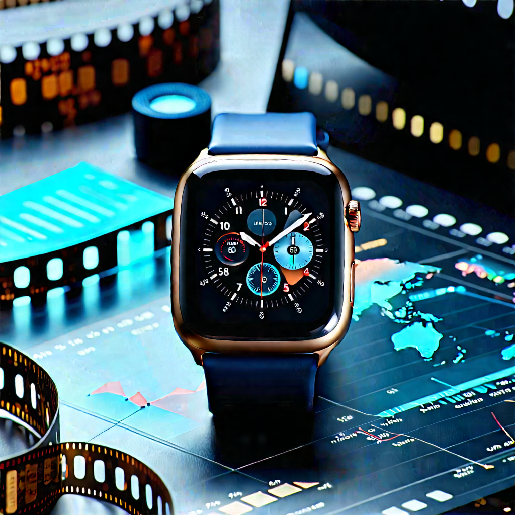 Smart watch with data visualization