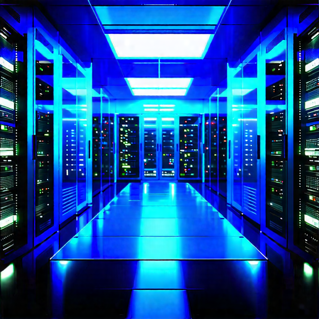Futuristic server room