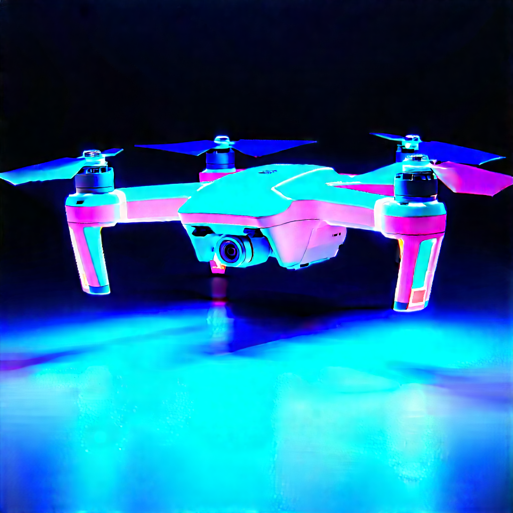 Drone With User Interface With Small, Colorful